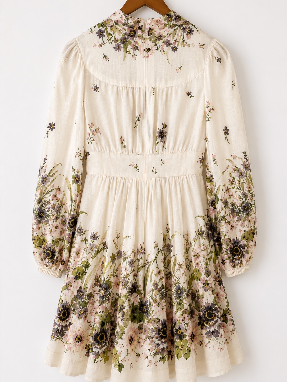 Zimmermann Floral Linen Mini Dress Size 0 - Picture 2 of 5